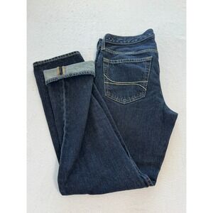 Hollister Jeans Mens 33x32 Skinny Selvedge Button Fly 100% Cotton Dark Wash